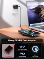 NewQ Wireless Charger, 15W Max Wireless Charging Pad for iPhone 17 16 15 14 13 12 11Mini/SE/Pro/Max/Plus, Samsung Galaxy S23/S22/S21/S20/S10/S9/S8/S7/Note20/10/9/8, Air Pods/Pro/Galaxy Buds/+, 2 Packs - Image 6