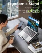 AICHESON S035 Red Laptop Cooling Pad and Portable Computer Cooler Pad Set - Image 6