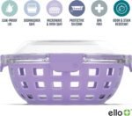 Ello Duraglass Meal Prep Lunch Bowl Container, 5 cup- Glass Food Storage Container with Silicone Sleeve and Airtight BPA-Free Plastic Lid, Dishwasher, Microwave, and Freezer Safe - Image 4