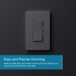 Lutron Diva Smart Dimmer Light Switch with Wallplate for Caseta Lighting (Lutron Smart Hub Required), for LED Lights, 150W, Single-Pole/3-Way, No Neutral, White (DVRFW-6L-WH-A) - Image 4