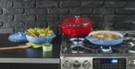 Lodge 3 Quart Enameled Cast Iron Dutch Oven with Lid – Dual Handles – Oven Safe up to 500° F or on Stovetop - Use to Marinate, Cook, Bake, Refrigerate and Serve – Island Spice Red - Image 6
