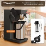 Airpot Coffee Dispenser Thermal with Pump,3L/102 Oz Insulated Stainless Steel Large Airpot Coffee Carafe Lever Action for Hot/Cold Water,Thermal Carafe for Hot Cocoa for Parties - Image 3