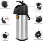 Airpot Coffee Dispenser Thermal with Pump,3L/102 Oz Insulated Stainless Steel Large Airpot Coffee Carafe Lever Action for Hot/Cold Water,Thermal Carafe for Hot Cocoa for Parties - Image 4