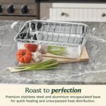 Cuisinart 16-Inch Roaster, Chef's Classic Rectangular Roaster with Rack, Stainless Steel, 7117-16URP1 - Image 3