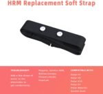 FITCENT Heart Rate Monitor Chest Replacement Strap Compatible with Polar H10 H9 H7, Adjustable Soft HR Belt Work for Polar Heart Rate Sensor Garmin HRM200 - Image 3