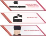 FITCENT Heart Rate Monitor Chest Replacement Strap Compatible with Polar H10 H9 H7, Adjustable Soft HR Belt Work for Polar Heart Rate Sensor Garmin HRM200 - Image 4