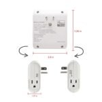 Z-Wave Outlet Plug-in Socket, Smart Plug, 1 On/Off Outlet & 1 Alway On Outlet, Z Wave Hub Required, Built-in Repeater, Works with SmartThings, Wink, Alexa, Google Assistant - Image 5