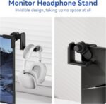 KDD Headset Stand for Monitor - Adjustable Headphone Holder with 360 Degree Rotation - Headphone Hanger for Desk - Sturdy and Space-Saving Design Cubical Accessories for Work - Image 6