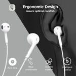 Headphone Earbuds, iPhone 2Pack [MFi Certified] Wired Earphones (Built-in Microphone & Volume Control) Noise Canceling Isolating Headphones for iPhone 14/13/12/11/SE/X/XR/XS/8/7 - Image 3