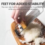 Cheese Grater, Lemon Zester, Fine Cheese Grater with Handle, Width 2.5 inch - Image 4