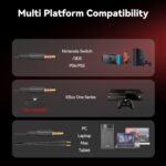 A88 Gaming Headset with Mic for Ps5, Pc, Xbox One Series X/s, Ps4, Switch, Stereo Wired Noise Cancelling Headphones with Microphone for Computer, Laptop, Mac, Nintendo, Games (Red) - Image 6