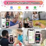 4G GPS Smart Watch for Kids with SIM Card, 1.4" Touch Screen Kids Smartwatch for Boys Girls Gift, Phone Watch with Video Calls/Voice Chat/Camera/Music/Alarm/SOS/Pedometer(T-Pink) - Image 3