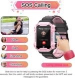 4G GPS Smart Watch for Kids with SIM Card, 1.4" Touch Screen Kids Smartwatch for Boys Girls Gift, Phone Watch with Video Calls/Voice Chat/Camera/Music/Alarm/SOS/Pedometer(T-Pink) - Image 4