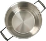 Babish 8 Quart Tri-Ply Stainless Steel Stock Pot with Glass Lid & Black Handles – Dutch Oven, Oven Safe, Dishwasher Safe - Image 4