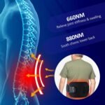 Generic Cordless Wearable Infrared Light Therapy Pad with Near Red Light Therapy Heat Lamp, Lower Back Therapeutic Heating Device for Deep Muscle Relaxation,Improve Blood Circulation - Image 4