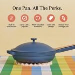 Our Place Always Pan 2.0-10.5” (2.6 Qt) Nonstick, Toxin-Free Ceramic Cookware | Patented 10-in-1 Aluminum Frying & Sauté Pan | Safe for Oven, Induction & All Cooktops up to 450°F | Blue Salt - Image 3