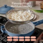 Our Place Always Pan 2.0-10.5” (2.6 Qt) Nonstick, Toxin-Free Ceramic Cookware | Patented 10-in-1 Aluminum Frying & Sauté Pan | Safe for Oven, Induction & All Cooktops up to 450°F | Blue Salt - Image 5