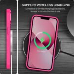 BENTOBEN Magnetic for iPhone 13 Case & iPhone 14 Case [Compatible with Magsafe] Translucent Matte Phone Case iPhone 13/14 Slim Thin Shockproof Women Men Protective Cover Cases, Hot Pink - Image 5