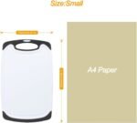 5.9X9.8 inch High-Density Plastic Mini Cutting Board with Built-In Handle - Easy to Clean, Non-Slip Chopping Board for Kitchen - BPA-Free Small Cutting Board and Dishwasher Safe Design - Image 4