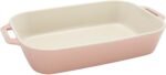 Staub Ceramic 3-pc Rectangular Baking Dish Set - Macaron Pastel Pink - Image 3