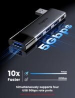 MOGOOD USB Hub, 4-Port USB 3.0 Hub Multi USB Port Expander[Charging Not Supported], USB Splitter Multiple Port Adapter for Laptop, Windows PC, Mac, Printer, Flash Drive, Mobile HDD and More - Image 5