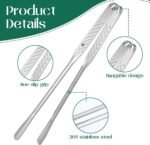 Kitchen Tongs Stainless Steel BBQ Tongs Locking Grill Heat Resistant Metal Food Ice Tong Heavy Duty Non-Stick Cooking Tong for Cooking Grilling Barbecue Appetizers Salad Buffet - Image 4