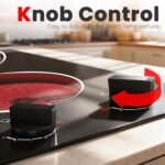 2 Burner Electric Cooktop - 12 Inch Plug in Portable 110V Electric Cook Top Two Burner, Built-in & Countertop Ceramic Stove Top with Knob Control, 9 Power Levels and Overheat Protection - Image 3