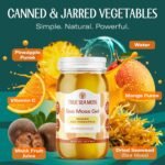 TrueSeaMoss Sea Moss Gel – Made in USA – Wildcrafted Seamoss, Fruits & Jarred Vegetables – Mango/Pineapple, Pack of 1 (Labels may Vary) - Image 4