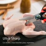 Kitchen Scissors 2 Pack Kitchen Shears All Purpose Heavy Duty Dishwasher Safe Multipurpose Utility Sharp Scissors for Food, Meat, poultry, Vegetable - Image 3