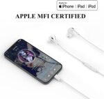 Apple MFi Certified iPhone Headphones Earbuds Earphones wtih Lightning Connector Compatible with iPhone 14 13 12 11 Pro Max X XS XR 8 7 Plus with Microphone - Image 6