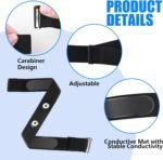 Heart Rate Monitor Chest Band for Polar H10 H9 H7, Adjustable Waterproof Replacement Chest Strap Compatible with Polar Garmin - Image 4