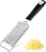 Handheld Cheese Grater & Cheese Shredder – Stainless Steel, Rust-Proof, Non-Slip Handle, Durable Flat Grater for Parmesan, Chocolate, Spices, Vegetables & More – Multi-Purpose & Easy to Clean. - Image 4