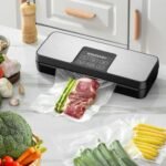 SPACEKEY Vacuum Sealer Machine, 85Kpa Food Vacuum Machine, Food Vacuum Sealer with Bag Roll Storage Space, Dry&Moist Modes, Pulse Function, Built in Cutter, Bag Roll included, Silver - Image 5