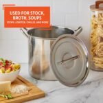 IMUSA USA Stainless Steel Stock Pot with Lid 12-Quart, Silver - Image 6