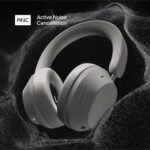 Clemm Ambience Over-Ear Headphones with Microphone, Noise Cancelling and Transparency Mode, 65H Playtime, Memory Foam, Ivory - Image 4