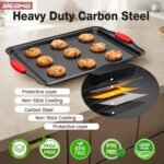 13-Piece Baking Pans Sets, Nonstick Bakeware Sets, BPA-Free Carbon Steel Stackable, Cookie Sheet, Cake, Loaf, Pizza & Muffin Pan, Grey - Image 4