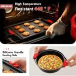 13-Piece Baking Pans Sets, Nonstick Bakeware Sets, BPA-Free Carbon Steel Stackable, Cookie Sheet, Cake, Loaf, Pizza & Muffin Pan, Grey - Image 5