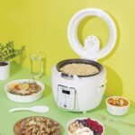 20-Cup Electric Rice Cooker, White Digital Cooker (Renewed) - Image 4