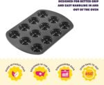 Wilton Gold Non-Stick 12-Cavity Mini Fluted Cake Pan, Stainless Steel Bakeware, Made Without PFAS, Packaging May Vary - Image 3