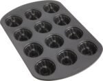 Wilton Gold Non-Stick 12-Cavity Mini Fluted Cake Pan, Stainless Steel Bakeware, Made Without PFAS, Packaging May Vary - Image 5