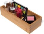 Lipper International Bamboo Wood Utensil Holder Storage Box for Cooking Tools, Makeup, or Office Supplies, 5" x 12" x 3" - Image 5