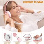 Wireless Bluetooth Headphones Over Ear 68H Playtime HiFi Stereo Headset with Microphone and 3EQ Modes Foldable Bluetooth V5.3 Headphones for Travel Smartphone Computer Laptop - Image 4