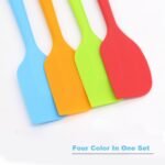 Silicone Spatula 4-piece Set, Heat-Resistant Spatulas, Non-stick Rubber Spatulas with Stainless Steel Core - Image 3