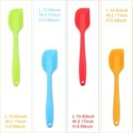 Silicone Spatula 4-piece Set, Heat-Resistant Spatulas, Non-stick Rubber Spatulas with Stainless Steel Core - Image 4