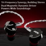 CCA Phoenix in-Ear Monitor Headphones, Dual-Magnet Dynamic Driver IEM with HiFi Clear Sound & Deep Bass, Full-Metal Professional Gaming Earbuds for Musicians, Singers - Image 6