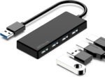 USB 3.0 Hub, 4 Port USB Hub Splitter,Portable USB Adapter Mini Multiport Expander for Desktop, Laptop, Xbox, Flash Drive, HDD, Console, Printer, PC, Keyboards, HP, Dell - Image 4
