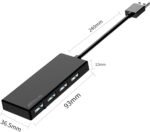 USB 3.0 Hub, 4 Port USB Hub Splitter,Portable USB Adapter Mini Multiport Expander for Desktop, Laptop, Xbox, Flash Drive, HDD, Console, Printer, PC, Keyboards, HP, Dell - Image 5