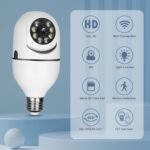 UPULTRA Light Bulb Security Camera Outdoor 2packs HD Wireless 5GHz/2.4GHz WiFi Home IP Cameras E27 360 Degree Panoramic,Motion Detection and Alarm,Two-Way Audio,Night Vision - Image 3