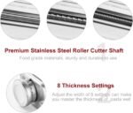 Pasta Attachment for KitchenAid Stand Mixer Included Pasta Sheet Roller, Spaghetti Cutter and Fettuccine Cutter Pasta Maker Stainless Steel Accessories 3Pcs by Gvode - Image 4