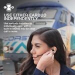 JLab Work Buds in-Ear True Wireless Headset with Detachable Noise-Canceling Boom Mic, Black, Long 55+ Total Hours Playtime, Bluetooth Multipoint, USB-C Charging Dock - Image 3